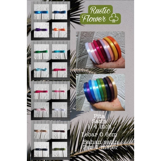 

Pita Satin 1/4inch lebar 0.6cm