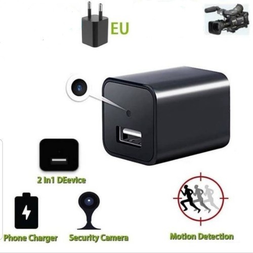 Spy Camera USB Charger Adaptor Mini HD 1080P WIFI - Hidden Camera