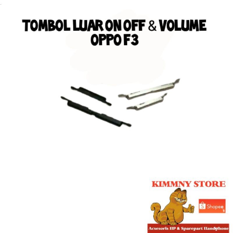 PERNIK TOMBOL LUAR POWER ON OFF & VOLUME F3 TOMBOL ON OFF VOLUME POWER LUAR F3