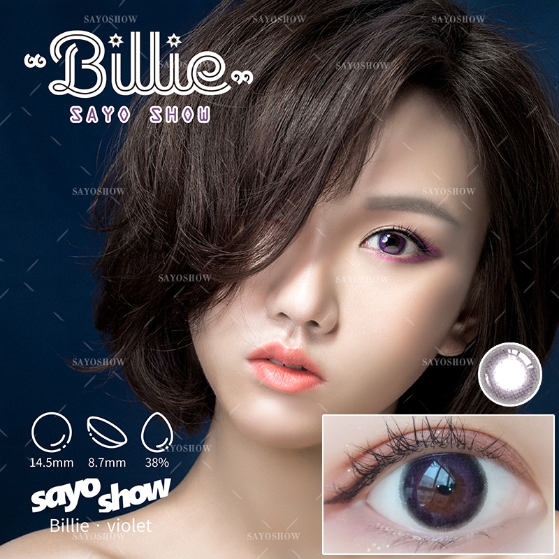 SAYOSHOW 1 PCS/SEBELAH MATA ( HANYA 1 PCS ) - Softlens BILLIE Normal, Minus 1.00 S/D 8.00 (14 mm)