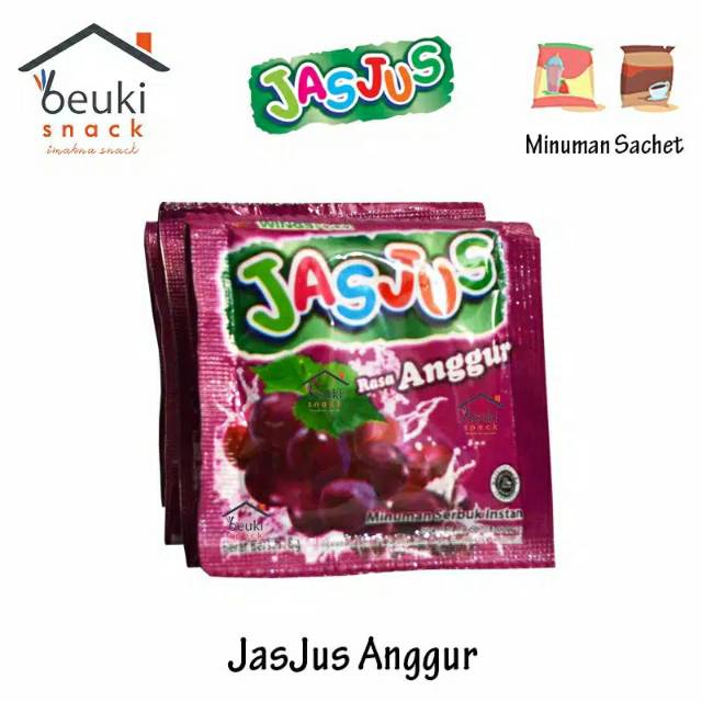 

Jas Jus Anggur Minuman Sachet Renteng Serbuk Instant - 10 pcs x 8gr