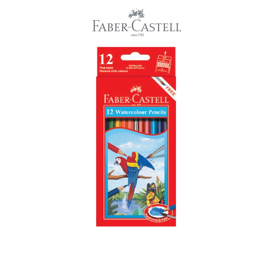 

Pensil Warna Faber castell - Watercolour Pencil 12L - 12warna