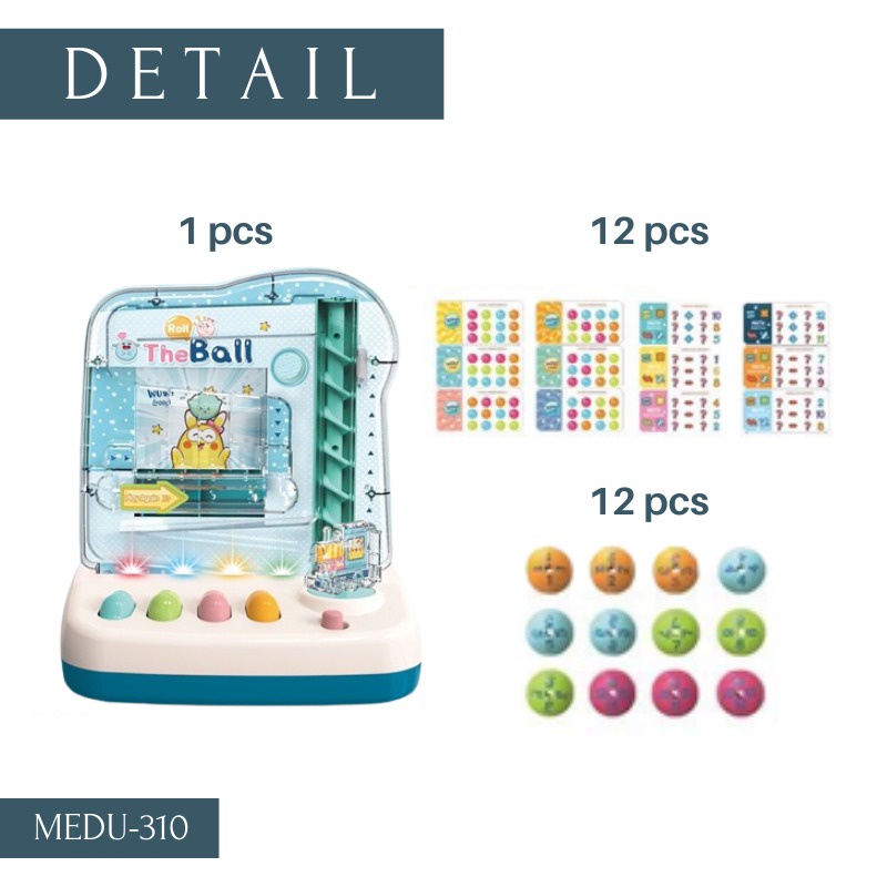 Mainan Edukasi Anak PUZZLE ROLL THE BALL GAME MACHINE Versi Manual &amp; Automatic