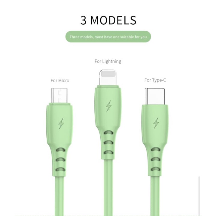 SALE CUCI GUDANG ORIGINAL KABEL DATA FST CHARGING 3.1A GOLF GC-79 USB Data Cable (3.0A) *Micro *IPhone *Type C