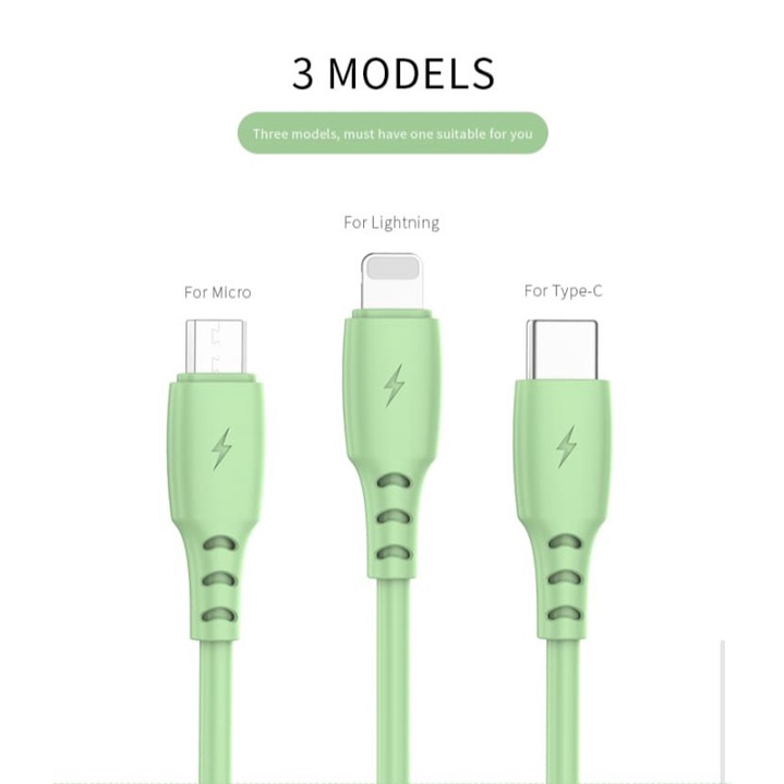 MINIGO ORIGINAL KABEL DATA FST CHARGING 3.1A GOLF GC-79 USB Data Cable (3.0A) *Micro *IPhone *Type C