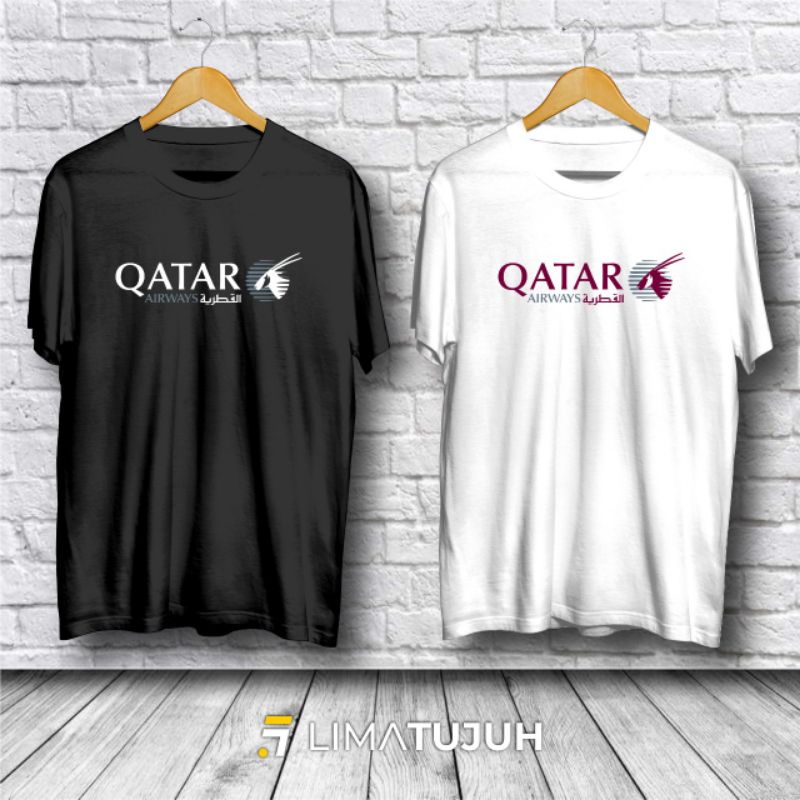 Kaos Baju Qatar Airways Kaos Distro Bahan Premium RH