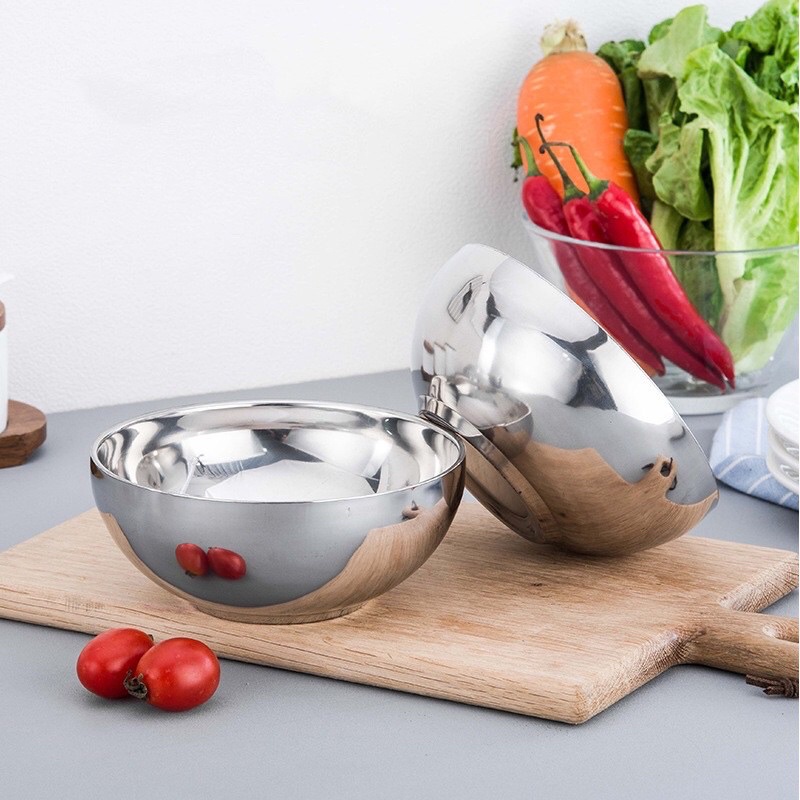 Mangkok Stainless Korea dengan 3 ukuran/ Korea Stainless Bowl