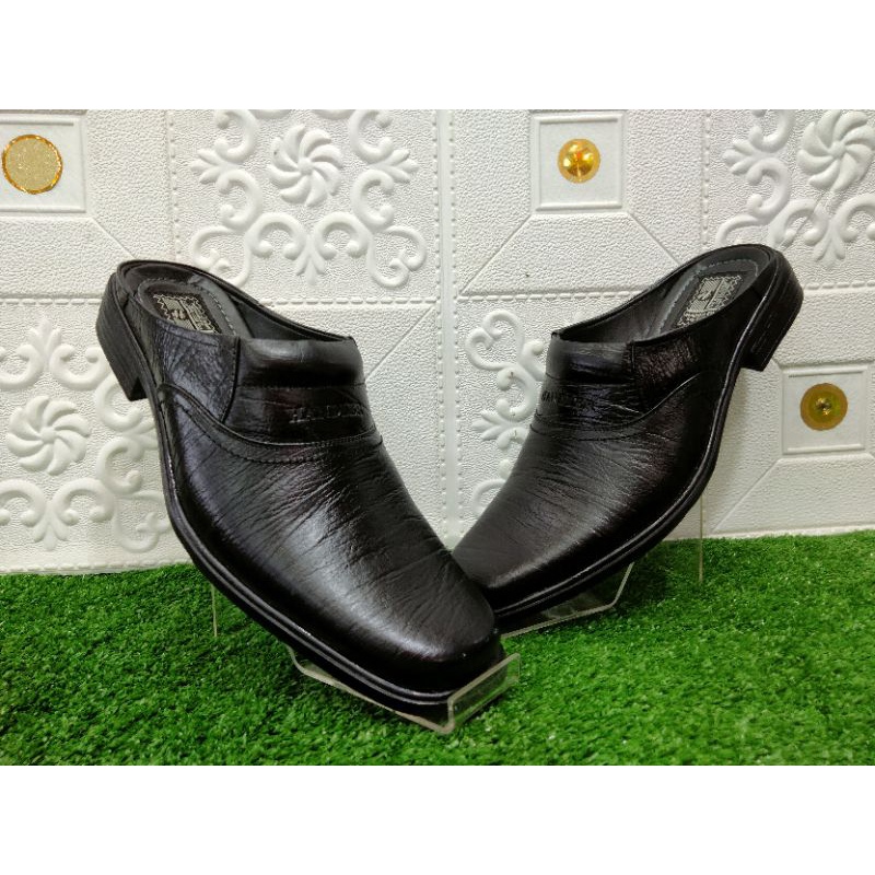 slop cowok kulit /sepatu sendal kulit/sepatu kulit