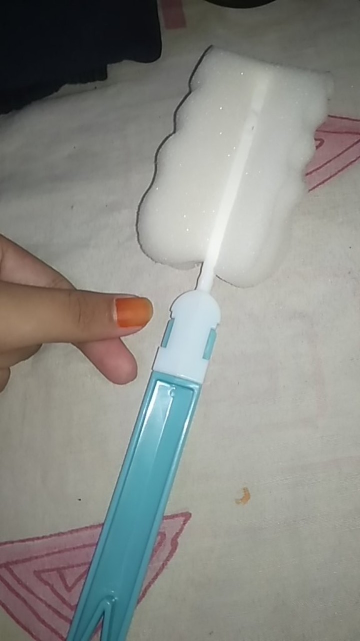 Spons Putih Pencuci Botol Dan Gelas (b68k)