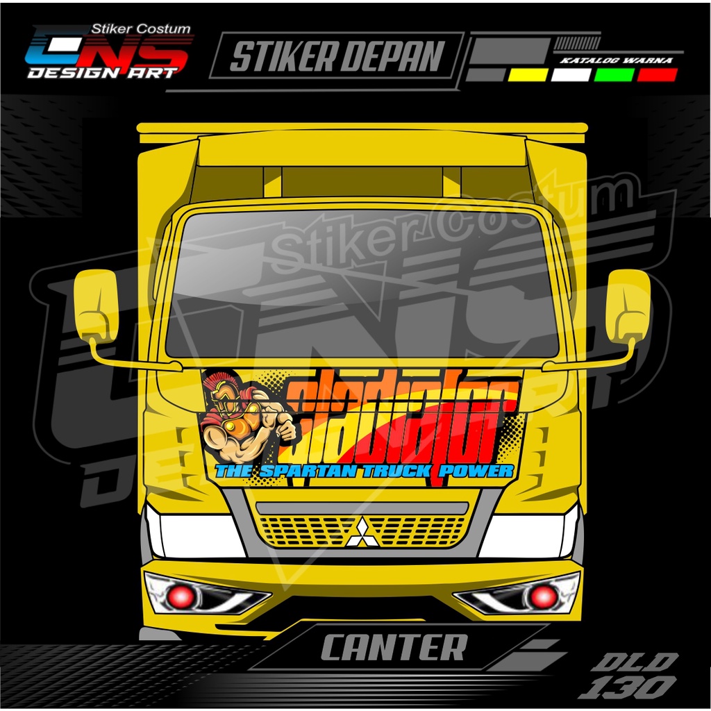 Stiker Kabin Depan Truk Canter Sticker Depan All Truk Canter Ragasa Umplung Sticker Cutting Printing