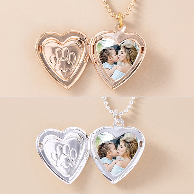 Kalung Dengan Liontin Bentuk Hati Bahan Stainless Steel Untuk Pria Dan Wanita