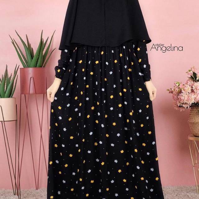 Atelier Angelina Sarah Dress CatHead Black