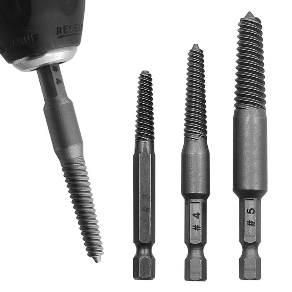 Top 5Pcs Screw Extractor Sekrup Untuk Alat Tangan Patah Pembuka Baut Dan Spanner Guide Set