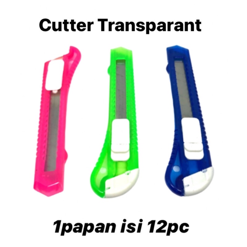 

Cutter transparant warna cerah harga per pcs ⬇️