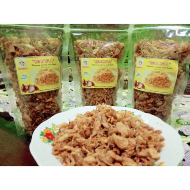 

Bawang Goreng Shofa, produk handmade asli Brebes. Gurih, rentak dan nikmat