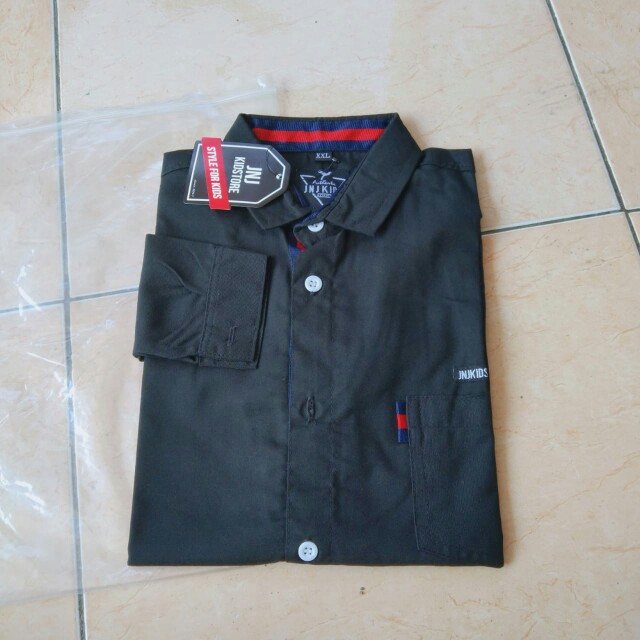Jnjkids Store Kemeja Panjang Anak Polos