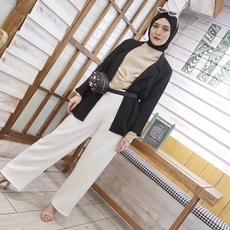 Booming Celana Kulot Scuba Premium/ Kulot Premium Scuba / Celana Leony Kulot Scuba