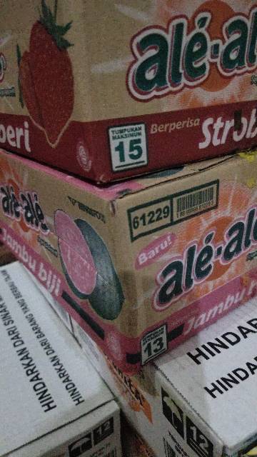 ALE ALE RASA JERUK, STRAWBERRY DAN JAMBU. SEDUS 24 CUP X 190 ML,SAMEDAY/INSTANT