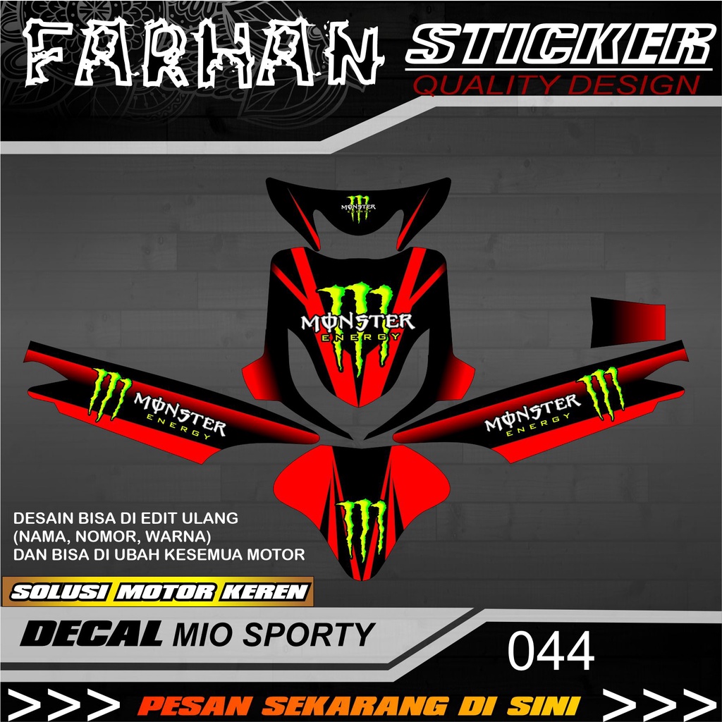 Decal Custom Mio Sporty - Decal Mio Sporty Full Body 044
