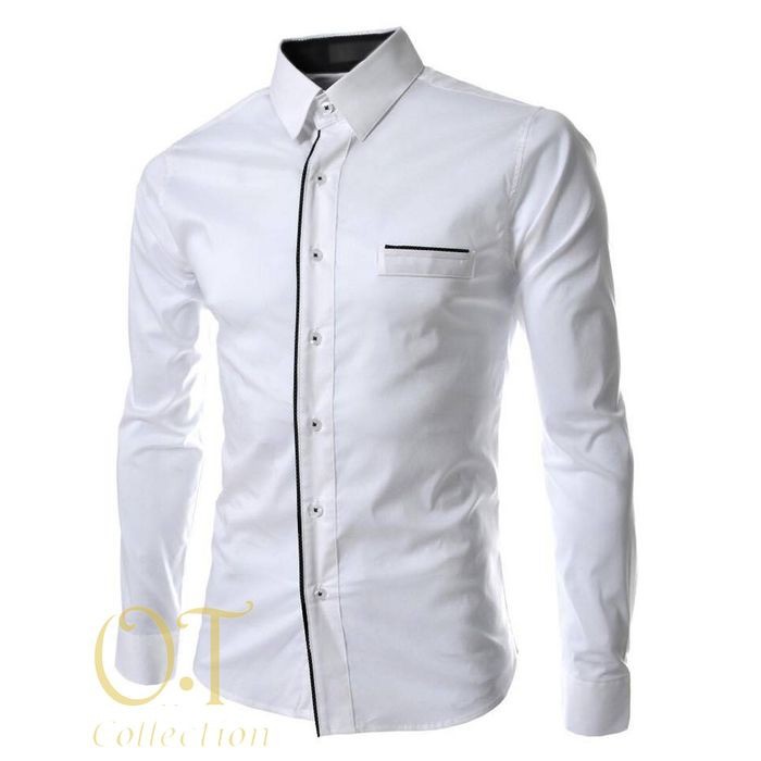 Kemeja lengan panjang jumbo Oversize REGULER lengan pendek Modern F4D9 dewasa slimfit murah Formal p