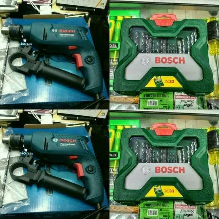 MESIN BOR BOSCH PLUS MATA BOR SET X-LINE 33 PCS / MESIN BOR BOSCH SET ~El~Xt1~