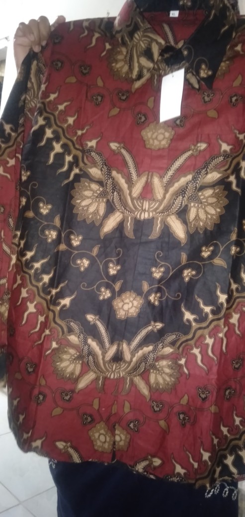 Baju Batik Pria Slimfit Big Size M L Xl Xxl Atasan Kemeja Batik Lengan Panjang Original