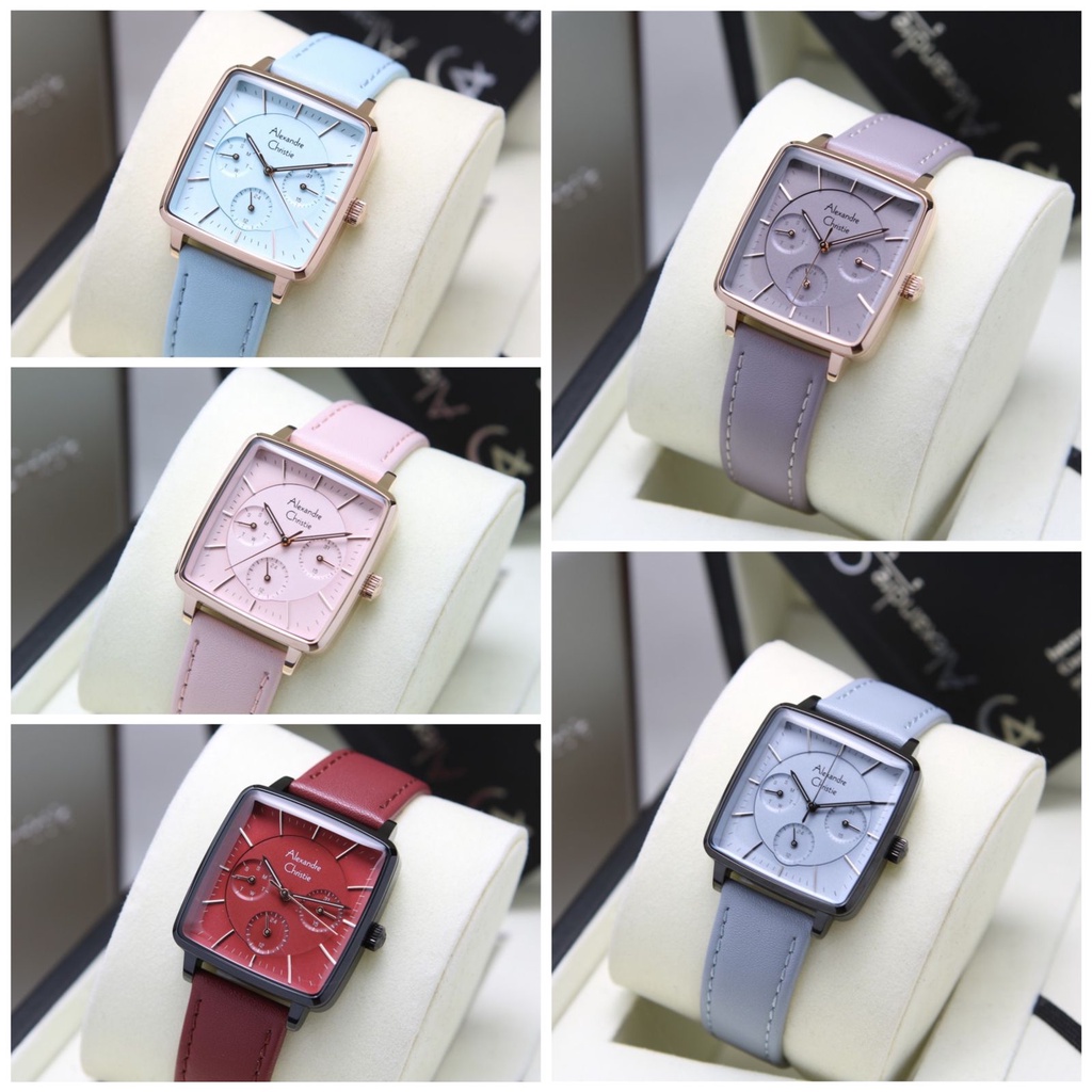 ALEXANDRE CHRISTIE KULIT 5003 WANITA ORIGINAL  ARLOJI CEWEK