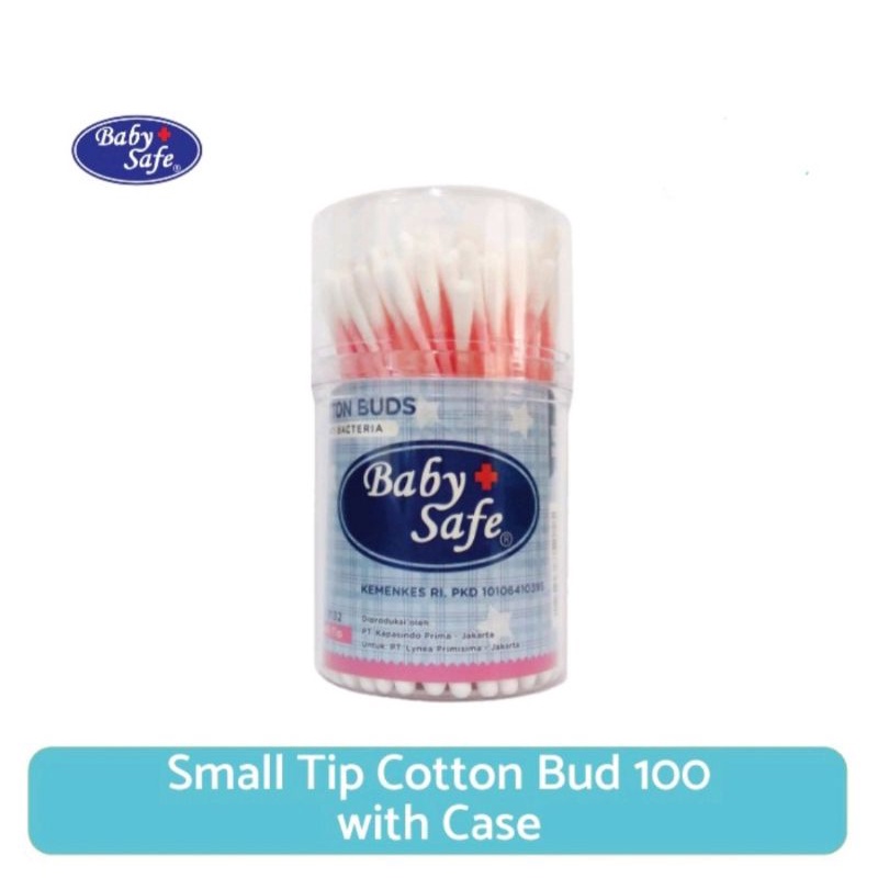 BabySafe CB9132 /CB9134  Small Tip Cotton Bud 50 / 100 with Case