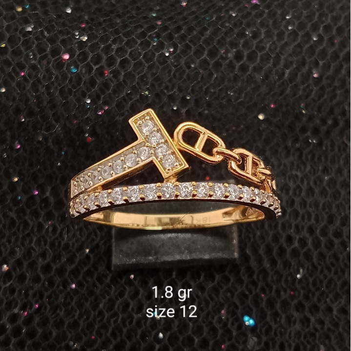 Cincin Emas 17K - 1.8 gr Kadar 750 - 706