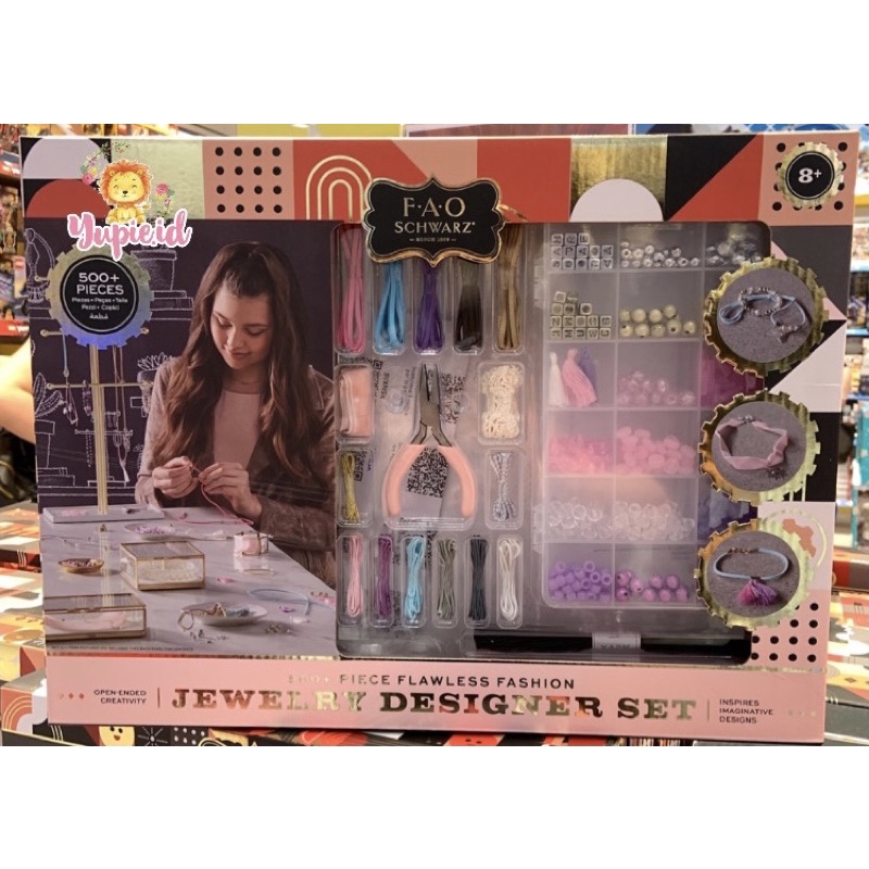 fao schwarz girls diy jewelry designer set