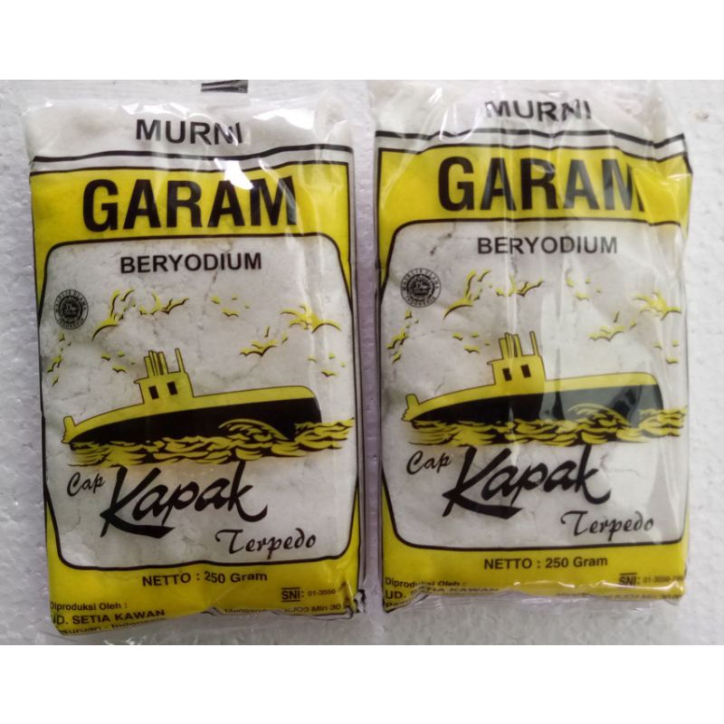 

GARAM MURNI BERYODIUM CAP KAPAL 250 gr