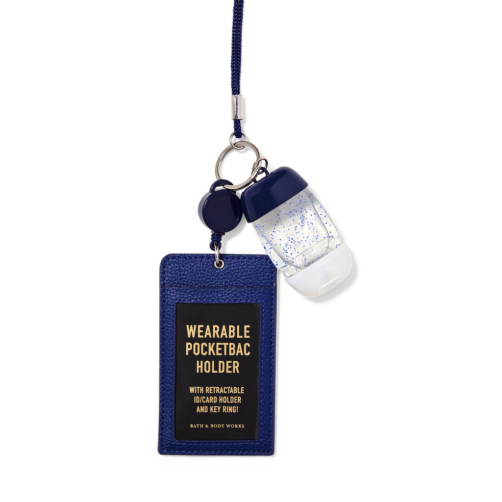 Wearable Navy ID Card - Pocketbac Holder Bath &amp; Body Works