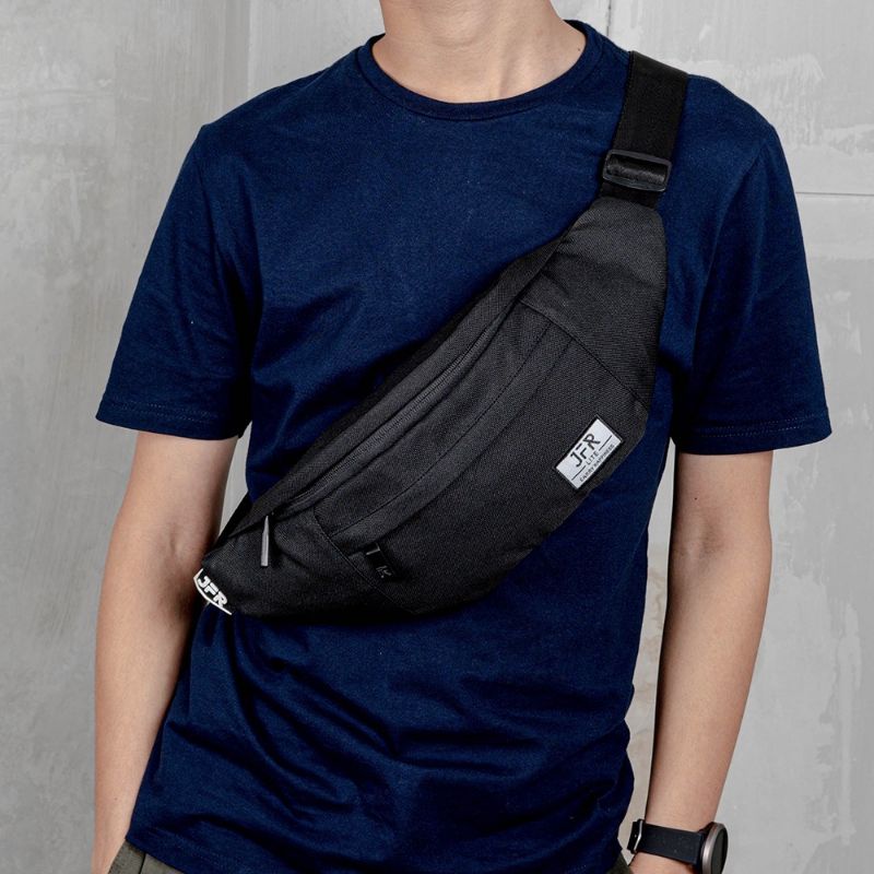 Tas Selempang/ Tas pinggang/ Tas Berkualitas - JFR Waist Bag Black
