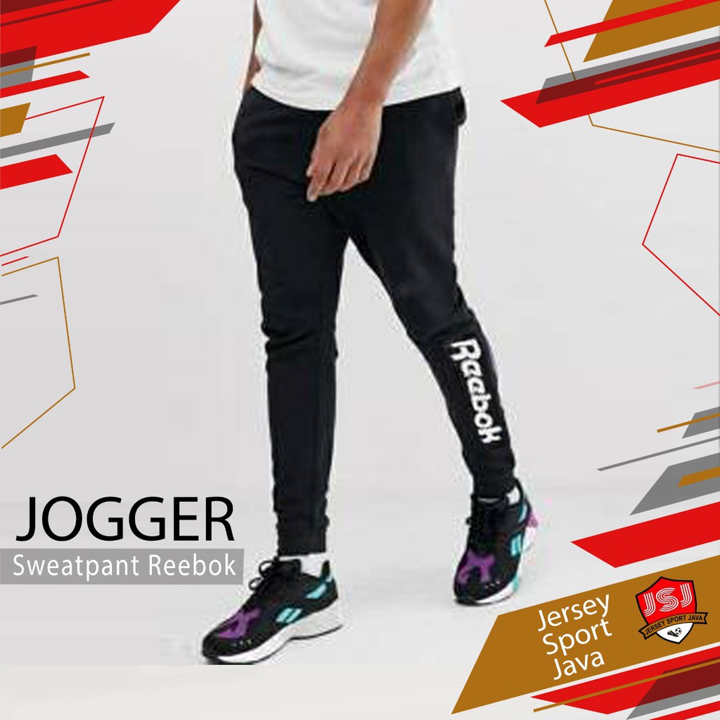 BEST SELLER CELANA JOGGER REEBOK  PANJANG SWEATPANTS 