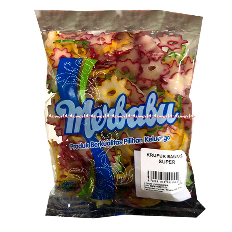 

Merbabu Krupuk Bawang Super 250gr Kerupuk Bawang Warna Warni Mentah Siap Goreng Onion Cracker Merbabbu