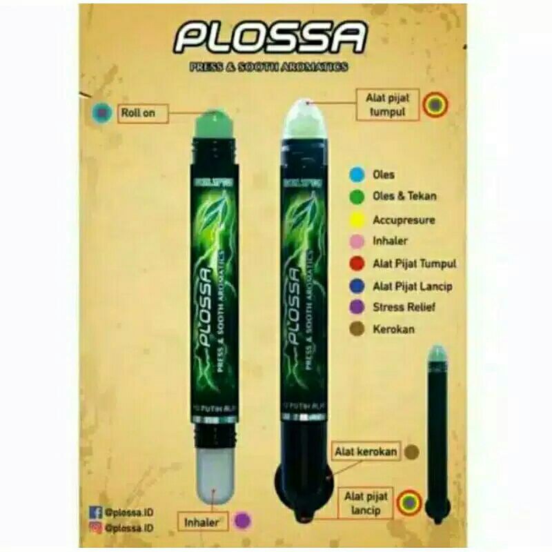 Plossa Minyak Angin Aromatherapy 4 in1 / Plosa Press and Soothe Aromatics