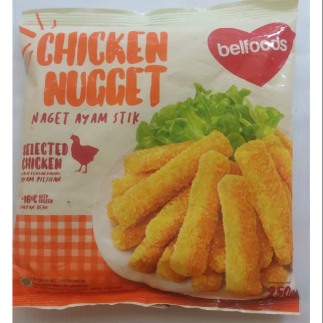 Jual Belfoods Chicken Nugget Ayam Stick 250gr | Shopee Indonesia