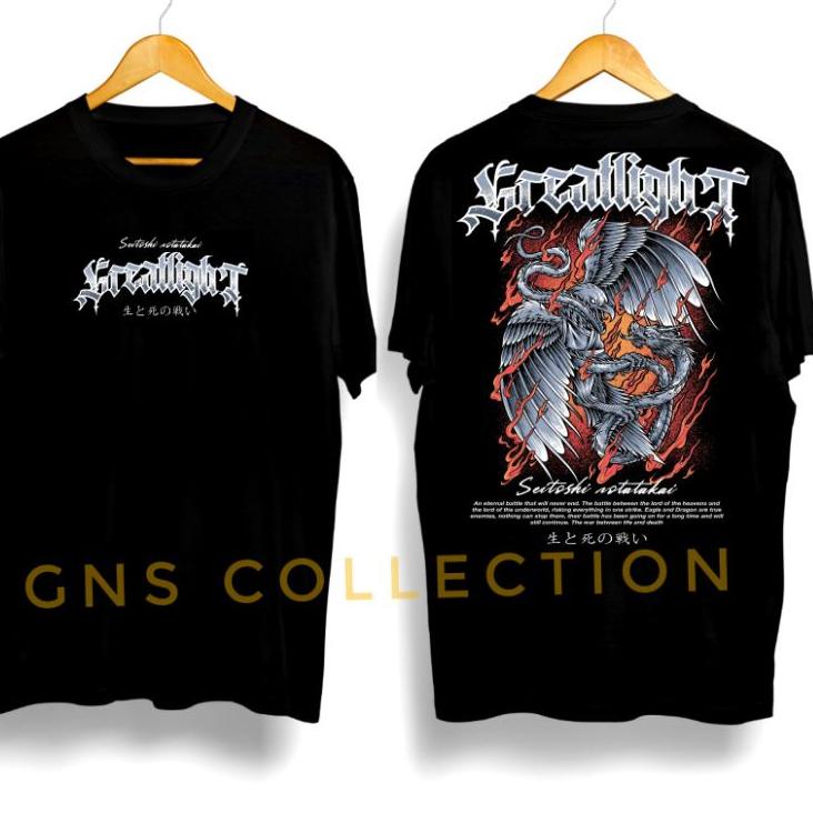 ((REKOMENDASI)) kaos pria/JAPANESE MONOCHROME ELANG NAGA GREATLIGHT ORIGINAL/kaos distro