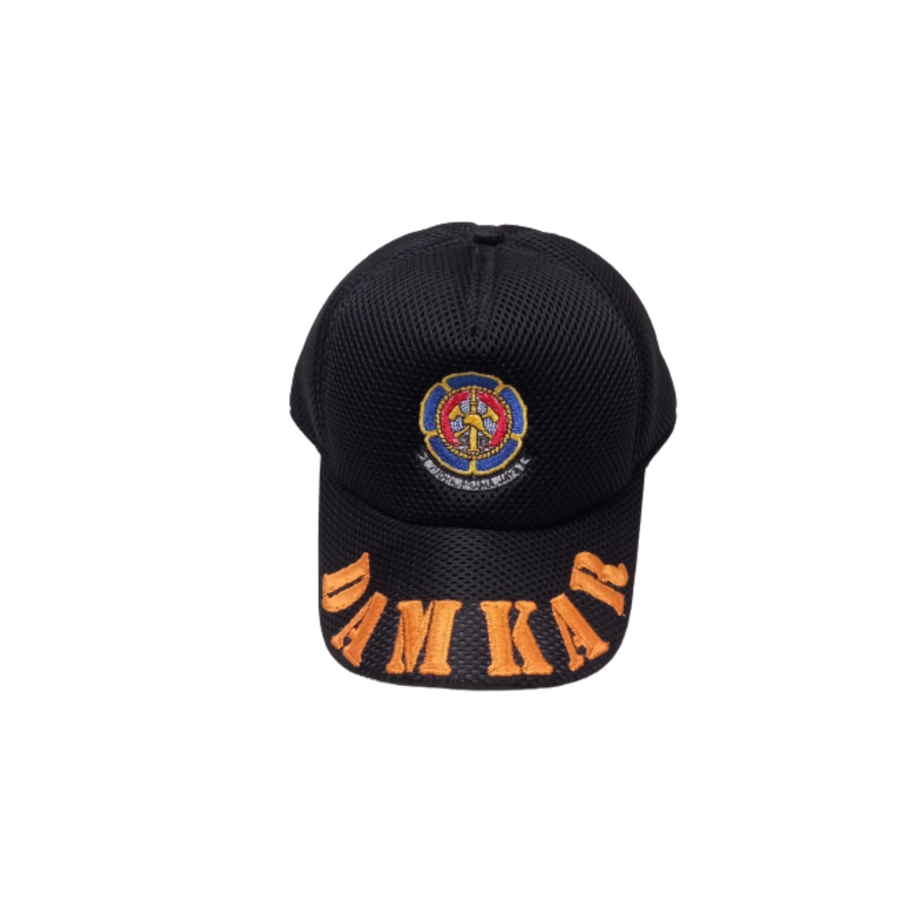 Topi Damkar Logo Tulisan Besar Topi Jaring Pemadam