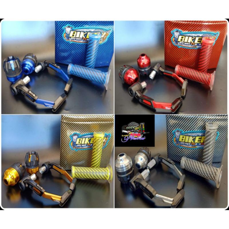 [Paket 4in 1] Handgrip BAD + Kulit Jok Karbon + Jalu As + Proguard Robot Universal