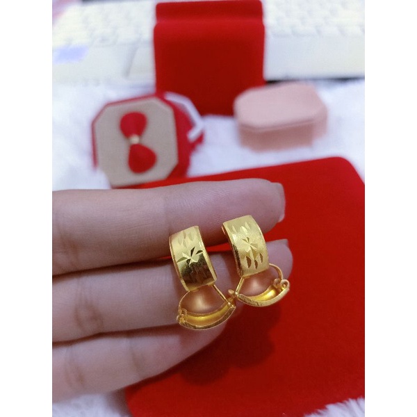 ANTING JEPIT BESAR PERAK 925 LAPIS MAS