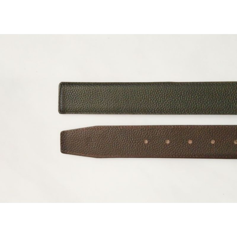 Tali sabuk tali gesper motif kulit jeruk model lubang ukuran lebar 4 cm 100%kulit asli import