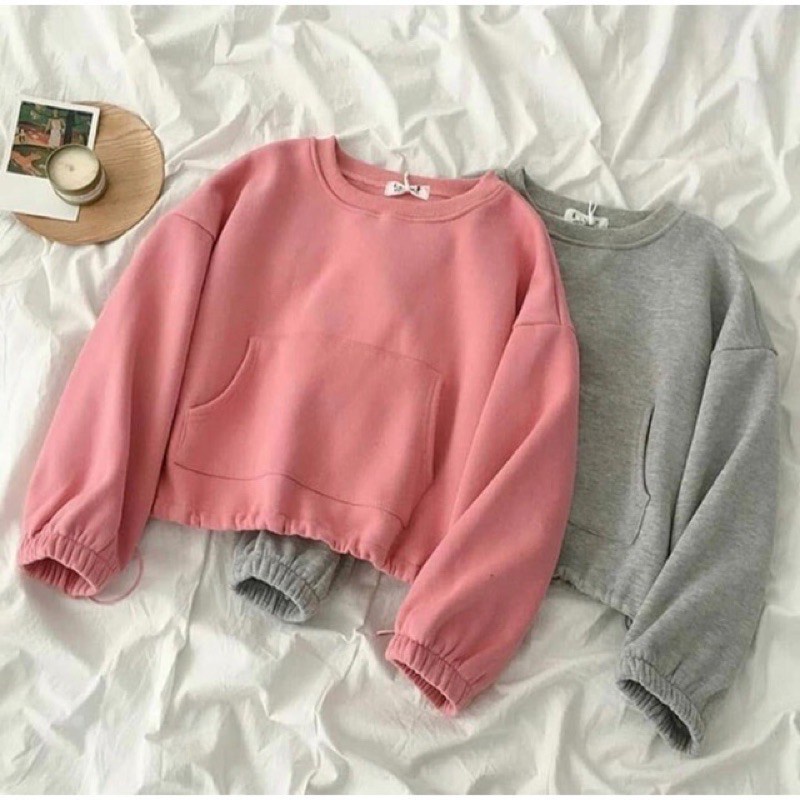 Tq88indonesia Baju Sweater Wanita Terbaru / SUNWO CROOPE SWEATER / Switer Cewek / Ootd Terbaru / Outfit Kekinian / Pakaian Casual Wanita