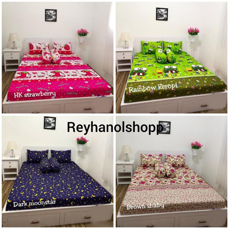 sprei sudut karet no 1 dan no 2 UK 180x200x15/160×200×15