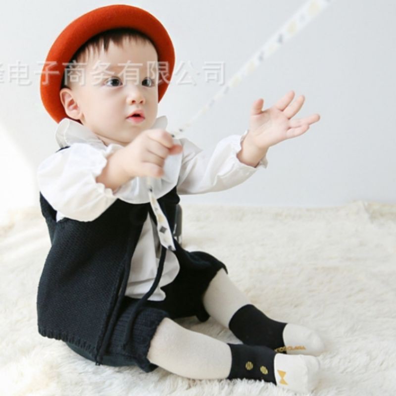 Kaos kaki bayi ZMFP model Tuxedo lucu import