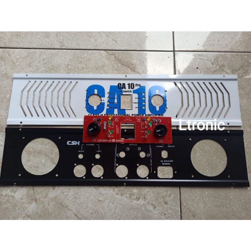 Panel CA 10 putih plus knop dan kit led Plat CA 10 putih plus knop kit led CA