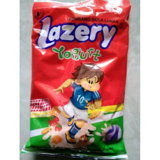 

Permen LAZERY yogurt (kembang gula lunak, sejenis sugus)