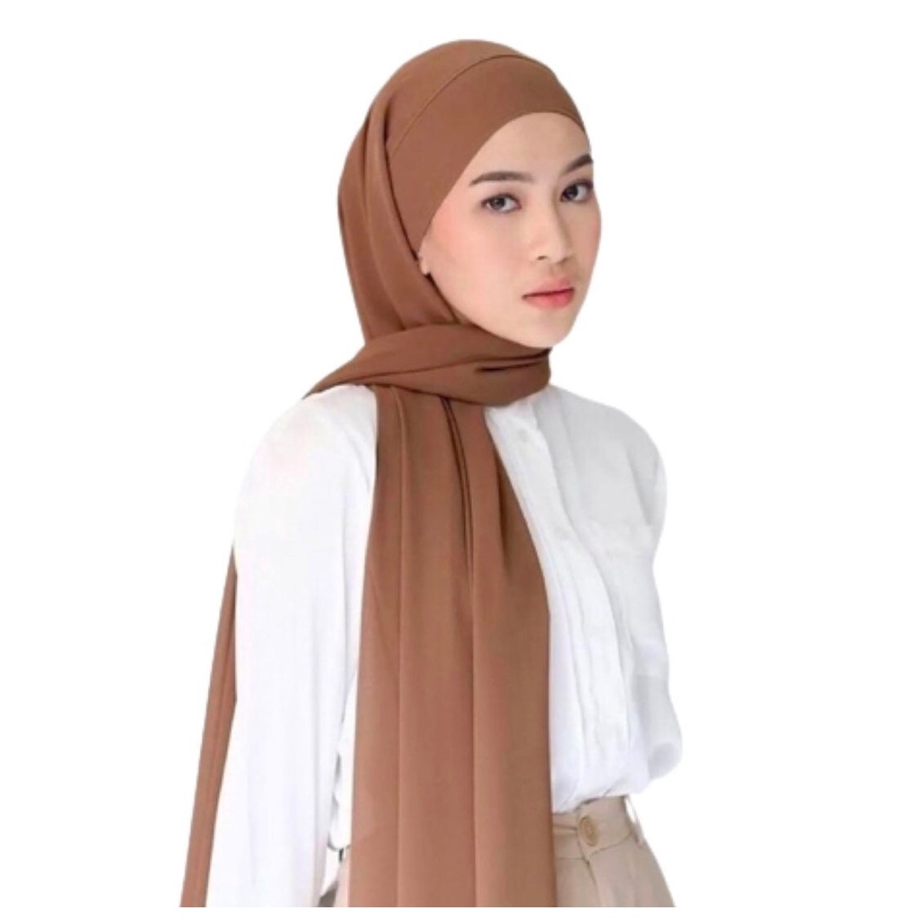 Hijab Instan Melayu / Jilbab Pashmina Instan / Pashmina Instan Ceruty Babydoll /Pashmina Malay