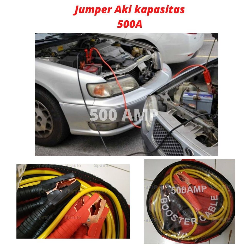KABEL JUMPER AKI  5000 AMP KABEL AKI 500 AMP KENMASTER CAR PANJANG 1,5 M SANGANT KUAT UNTUK MINI BUS