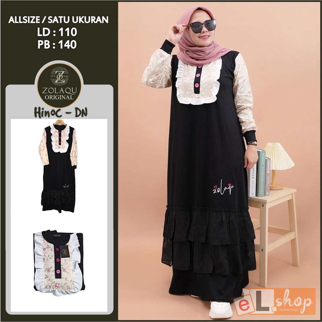 GAMIS ZOLAQU ORI TERBARU 2022 ORIGINAL 100% MAXI TREND FASHION BUSANA MUSLIM TERLARIS TERMURAH TREND